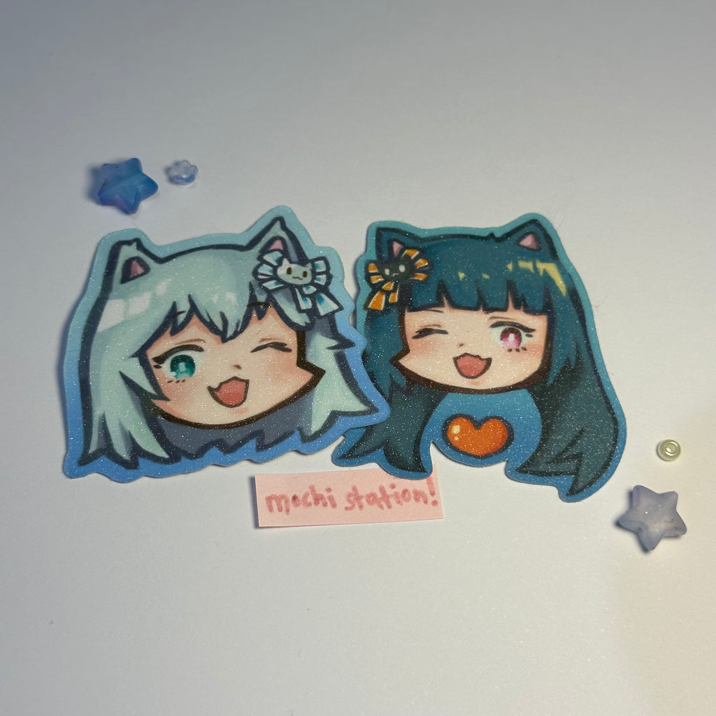 Milk & Shama Chibi Stickers