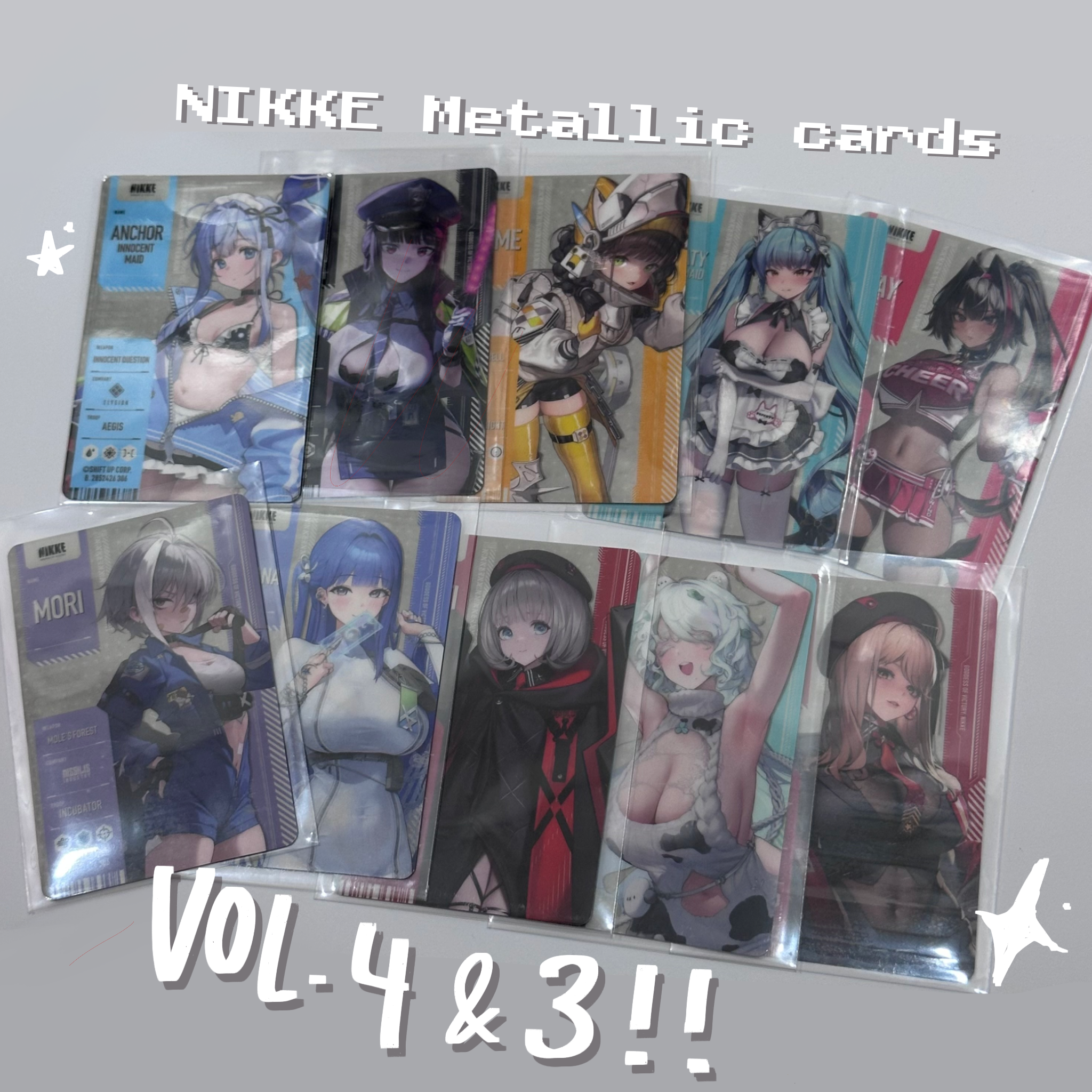 NIKKE Vol.4 & 3 Metallic Cards