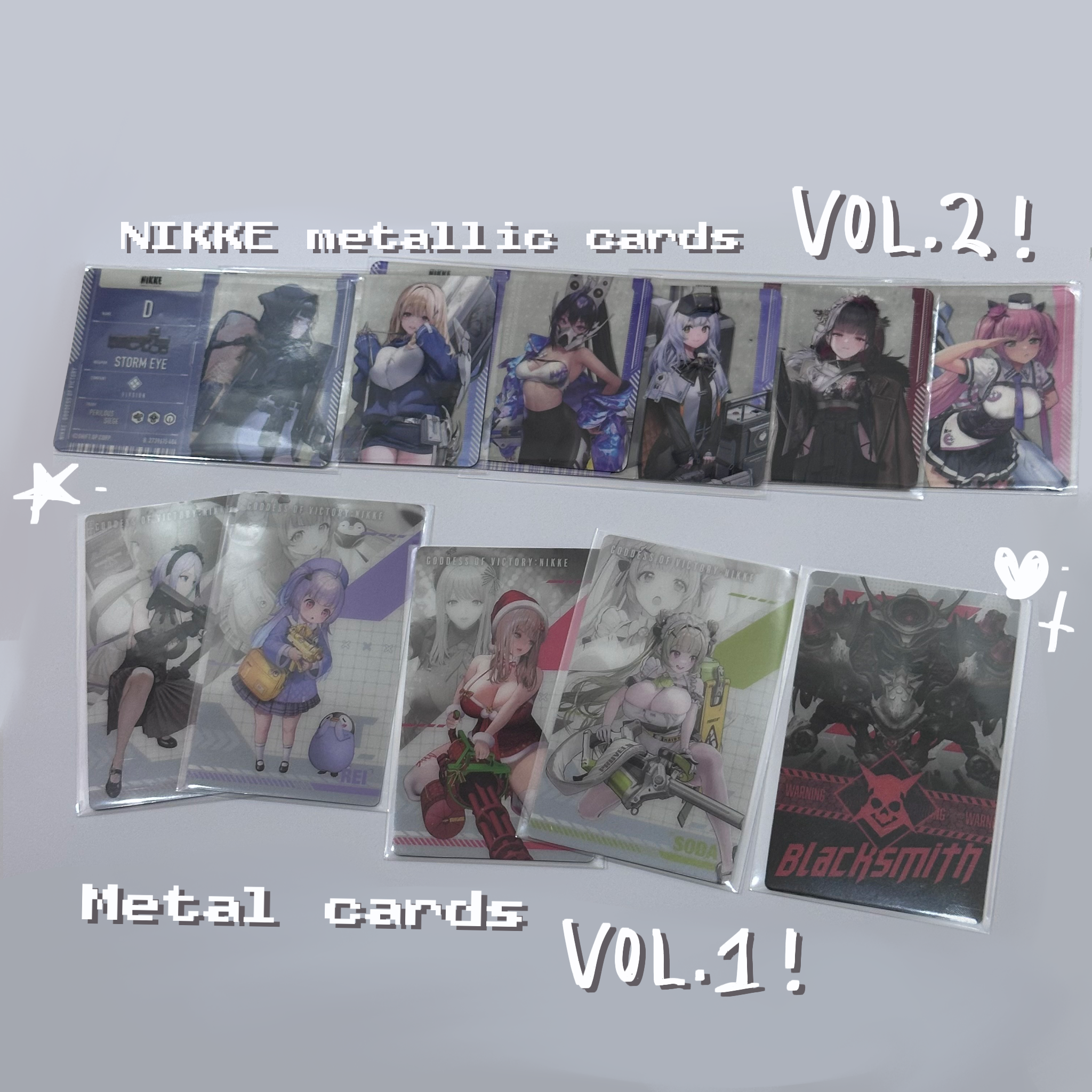 NIKKE metallic & metal cards - Vol. 2&1